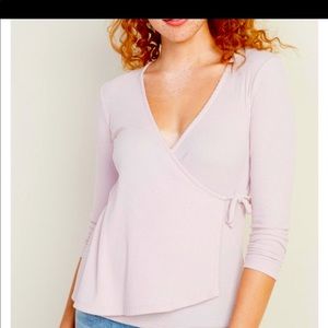 ⚜️3/$20 Cozy Ribbed Wrap Top